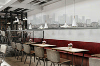 Subtle urban mist mural
