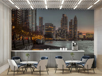 London eye at twilight wall art
