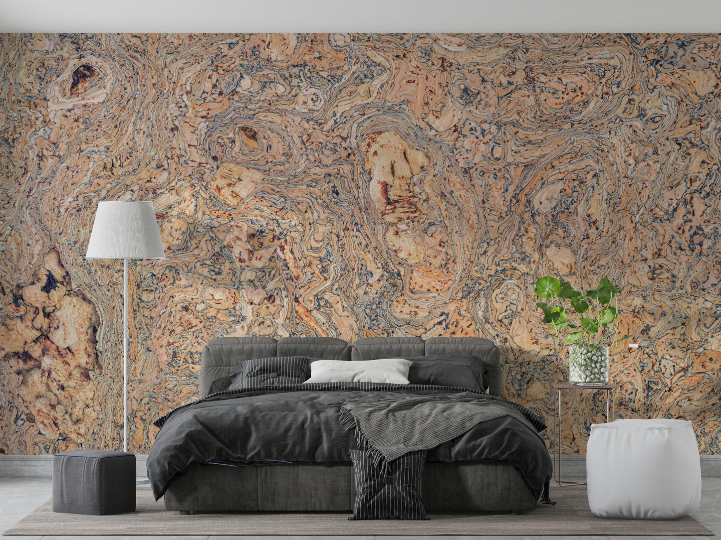 Textured cork sheet print
