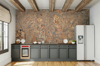 Abstract cork design wallpaper
