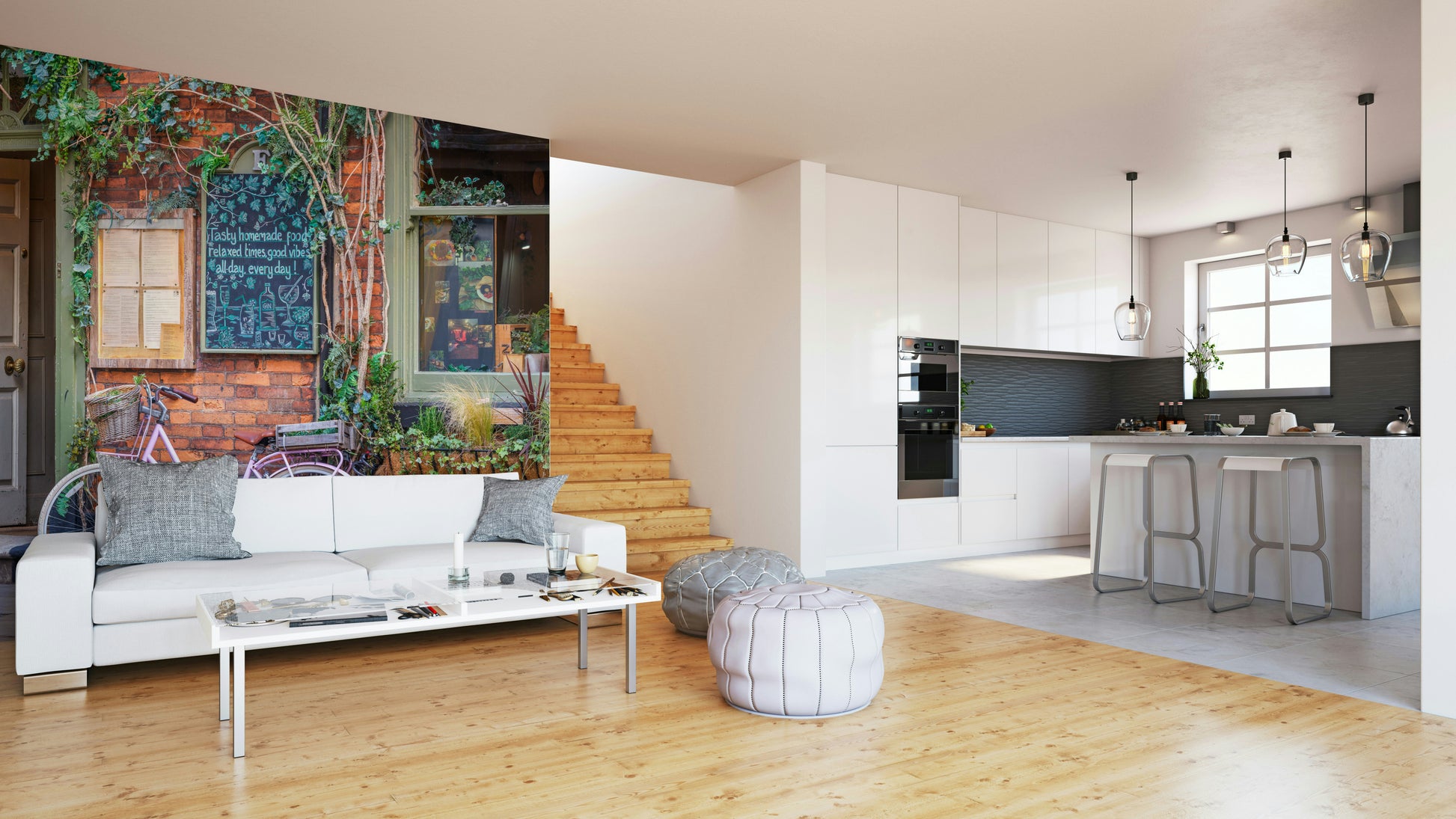 Cozy European cafe design
