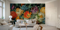 Luxurious bloom wallcovering
