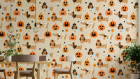 Halloween Pup Parade spooky wallpaper

