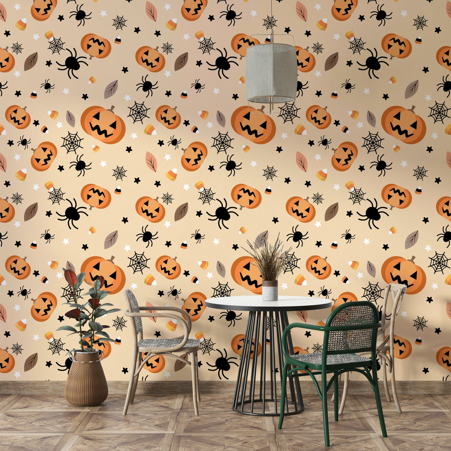 Halloween Fun moon mural wallpaper

