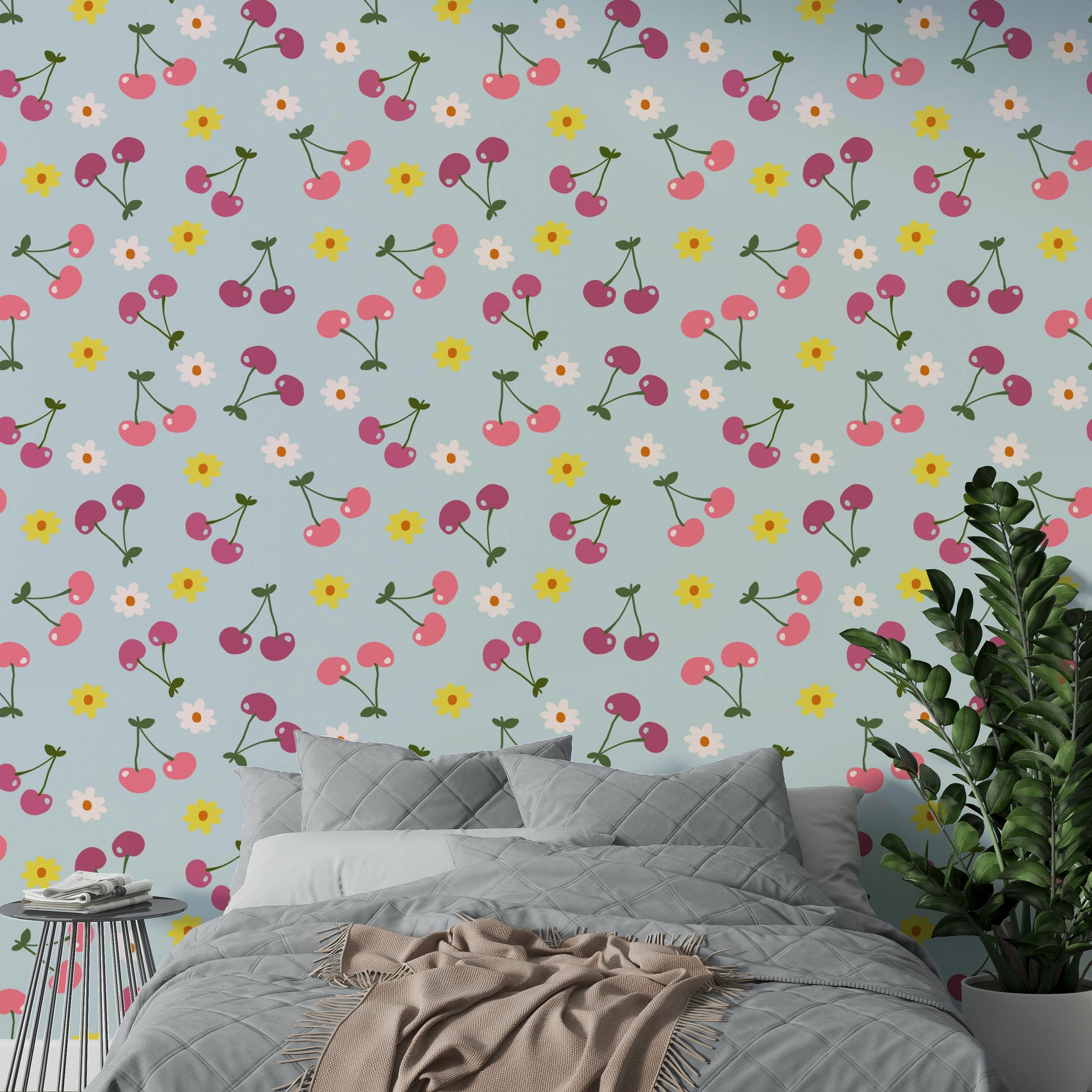 Sweet cherry motif design
