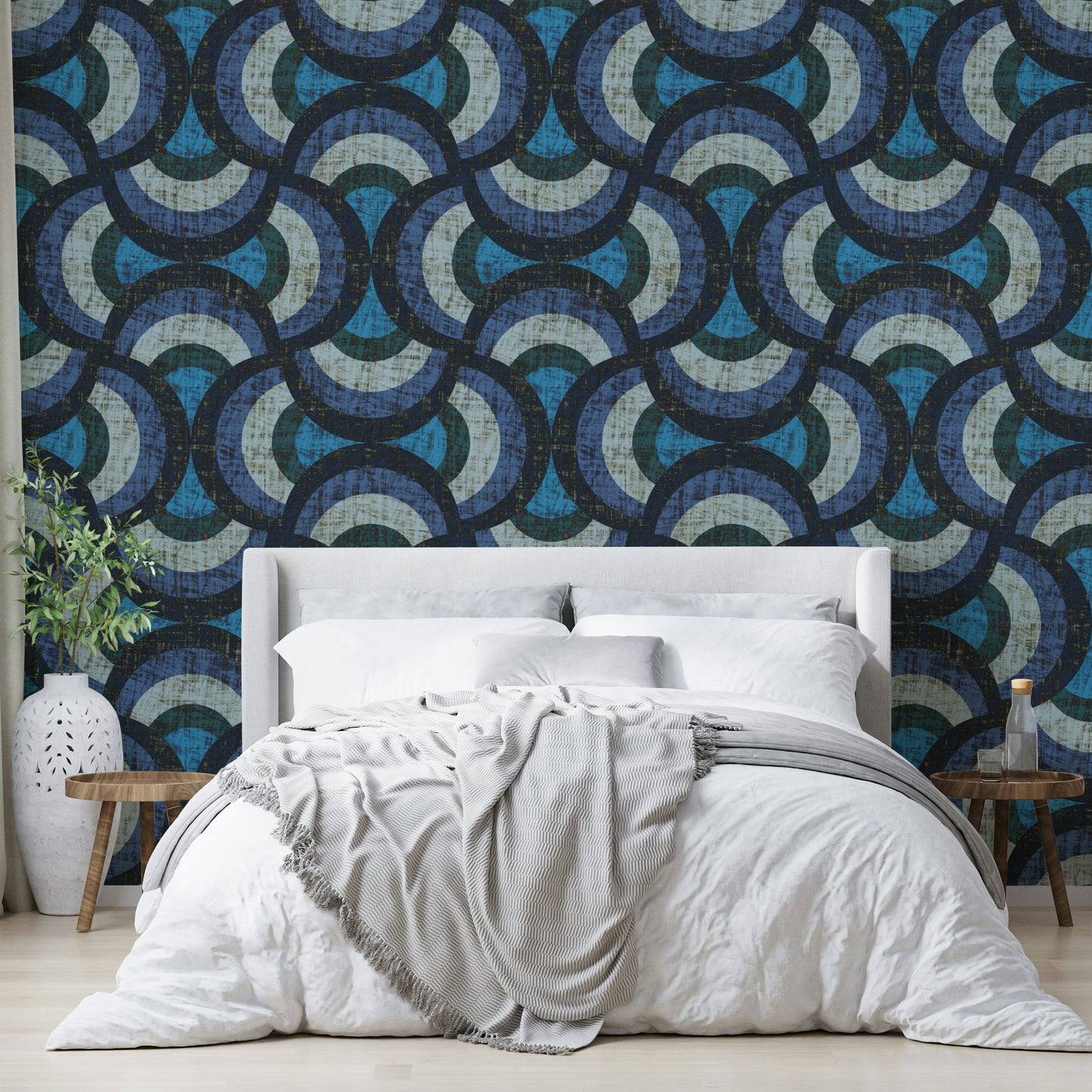 Shades of blue wall art
