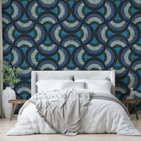 Shades of blue wall art
