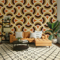 Mid-century modern circle pattern
