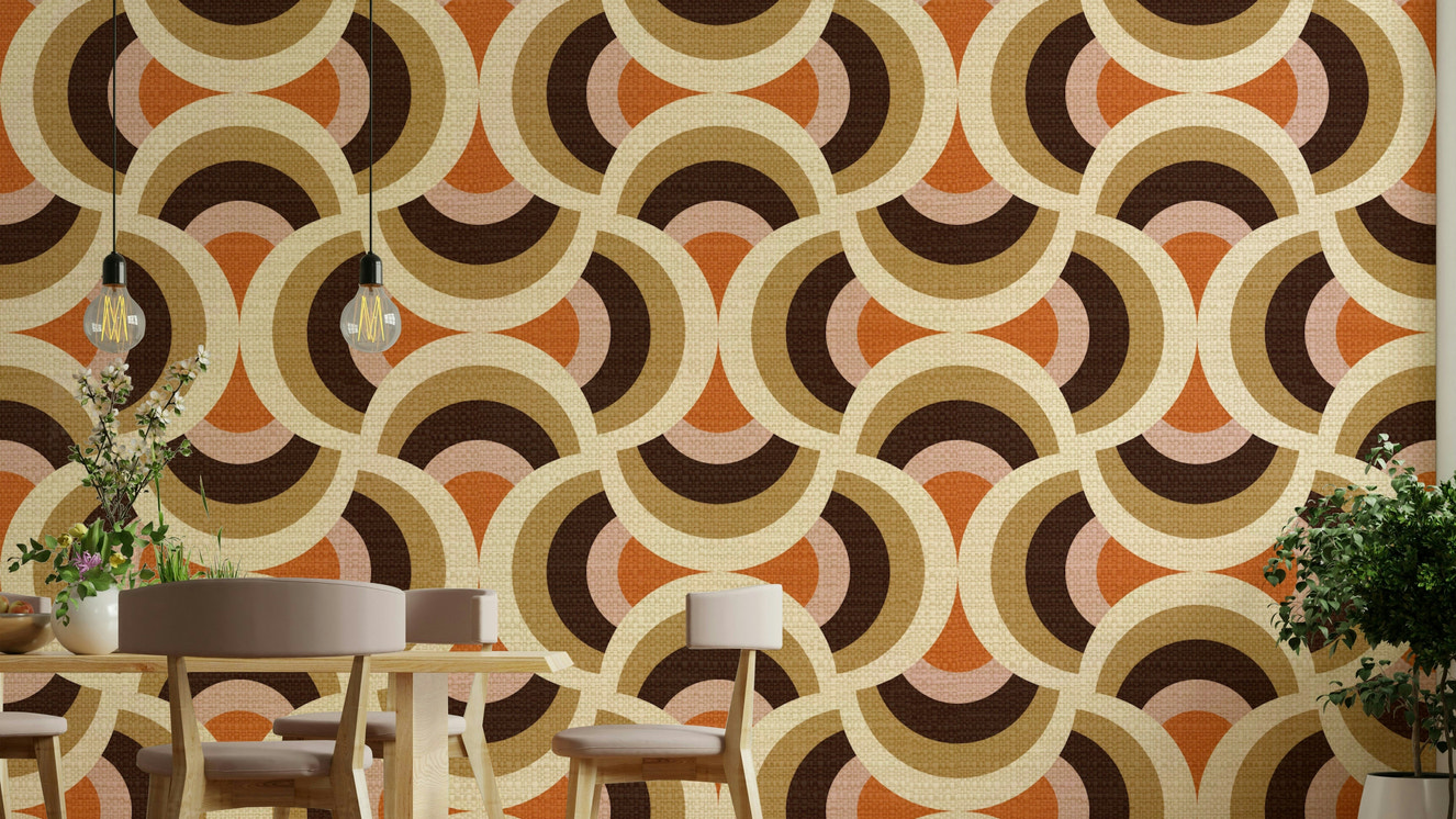 Retro circular print
