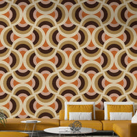 Elegant round shapes wallpaper
