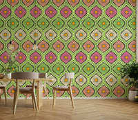 Bold flower design wall art
