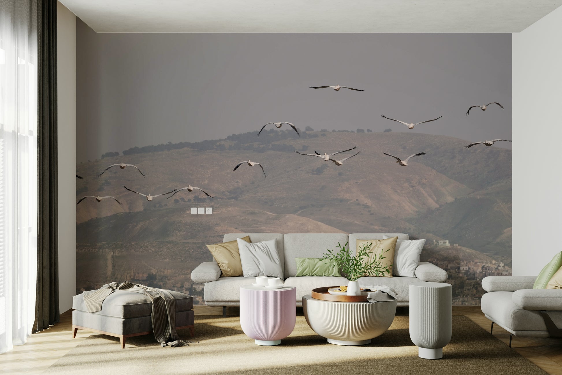 There's a strong sense of spiritual connection, natural grandeur, and historical depth.
