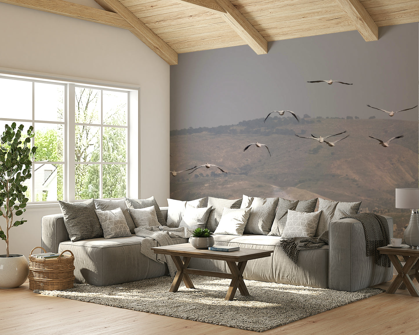 The design evokes a sense of peace, contemplation, and timelessness.
