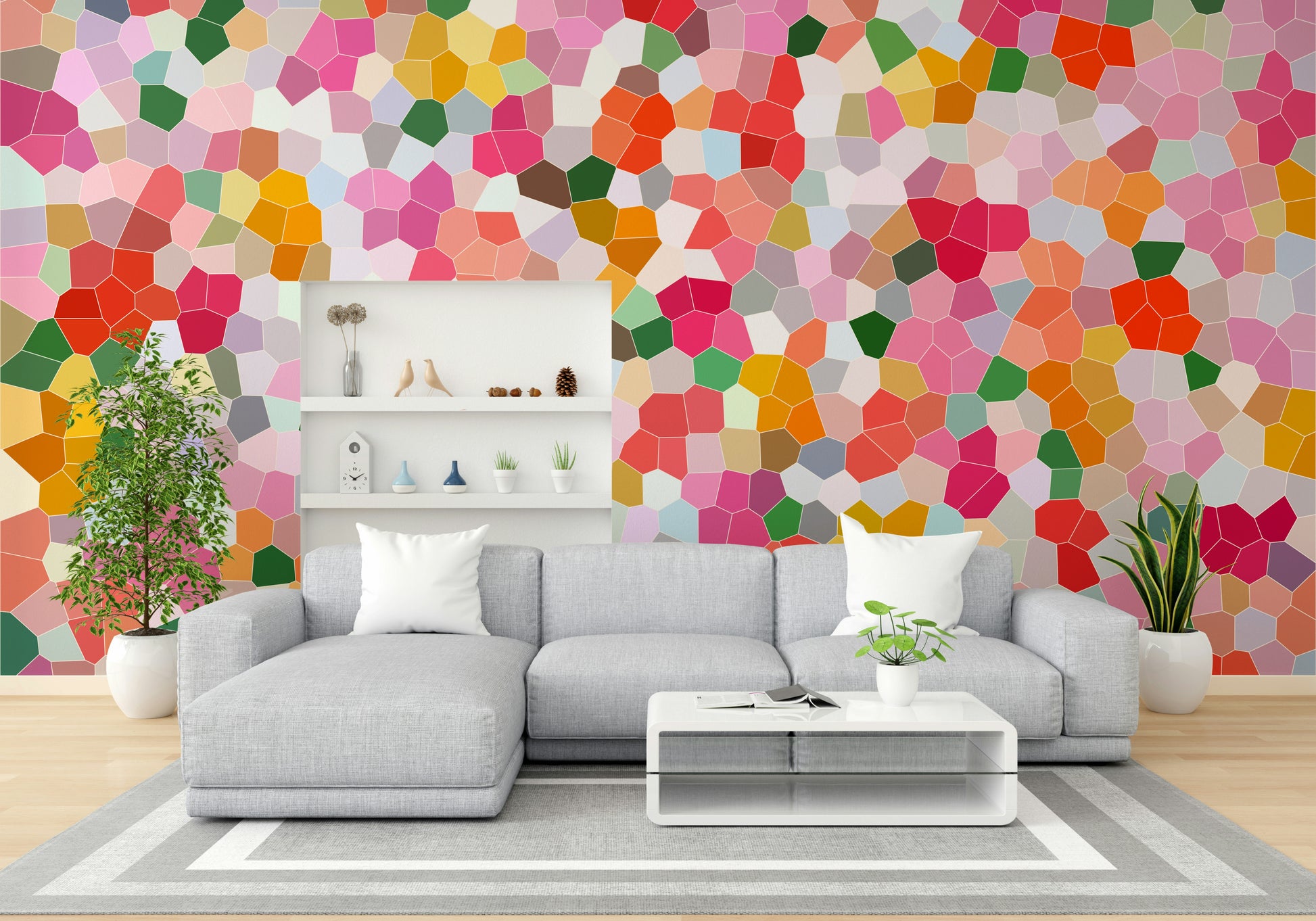 Suitable for a modern, eclectic, or artistic interior.
