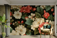 The mural covers a significant wall area.
