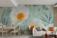 The mural covers a significant wall area.
