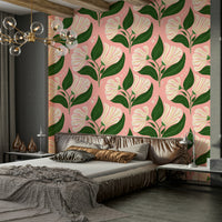 The design has a distinct 1970s or "mod" aesthetic.
