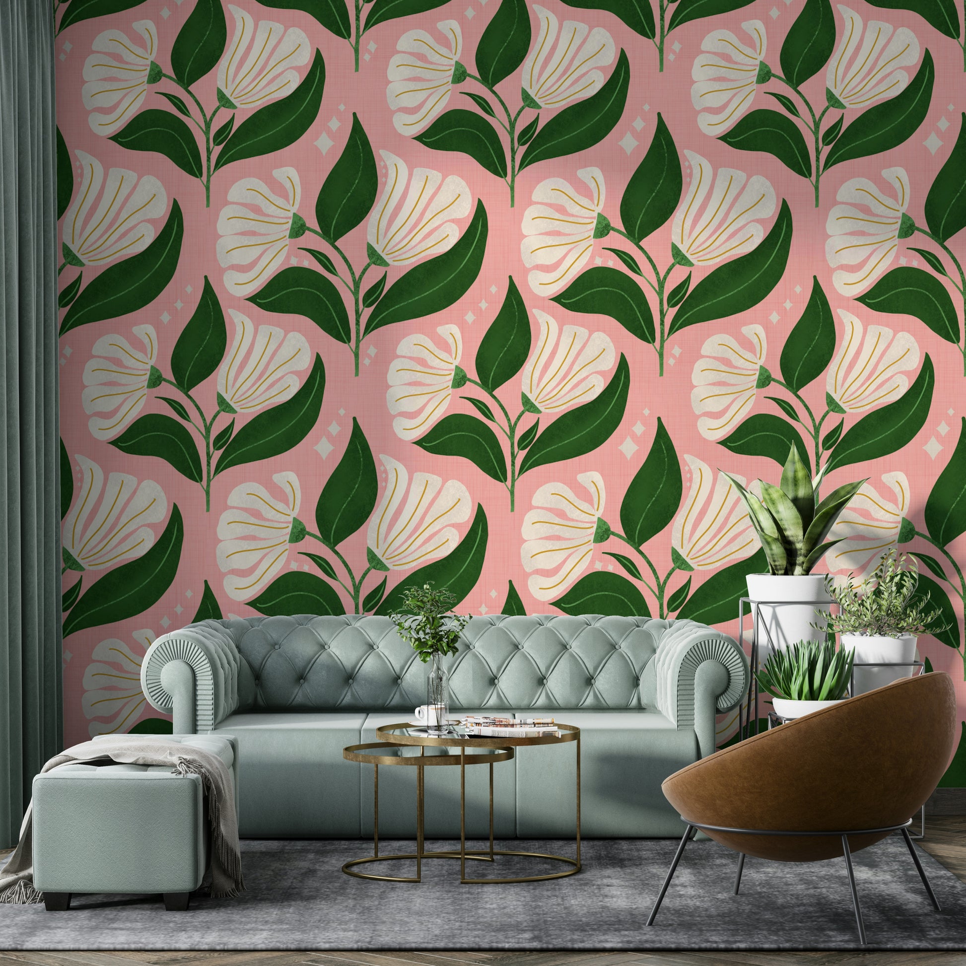 The texture appears smooth and graphic, like a vintage print.
