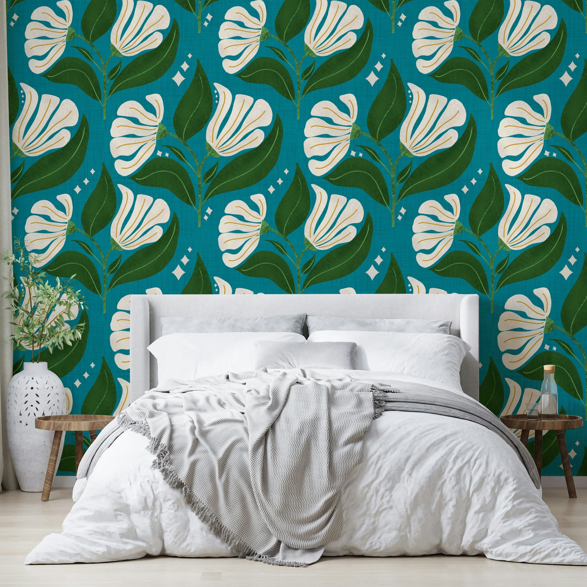 Suitable for a retro-themed, bohemian, or eclectic interior.
