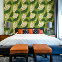 The texture appears smooth and graphic, like a vintage print.
