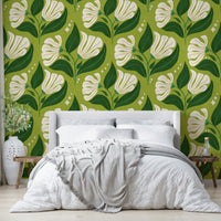 The design has a distinct 1970s or "mod" aesthetic.
