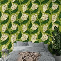 A vibrant and nostalgic wallpaper pattern.
