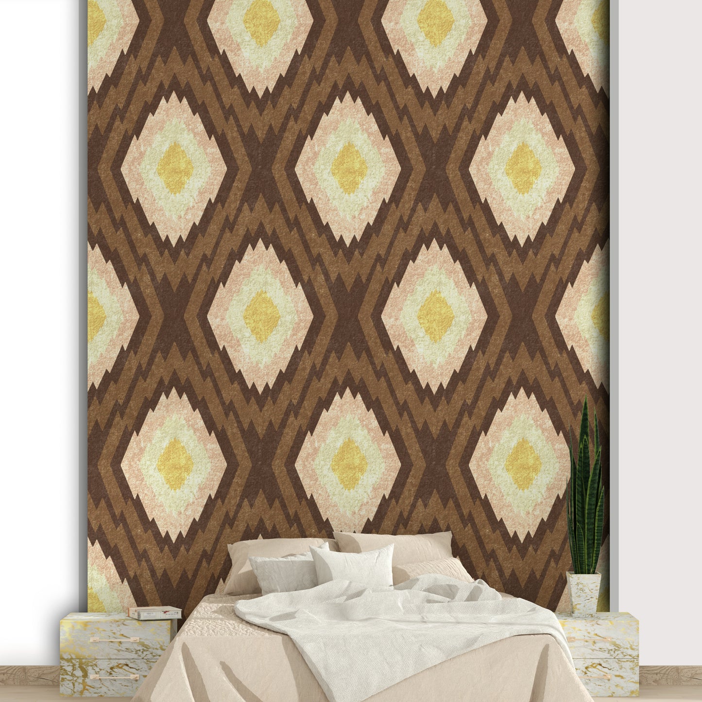 Features a distinctive zigzag or chevron pattern.
