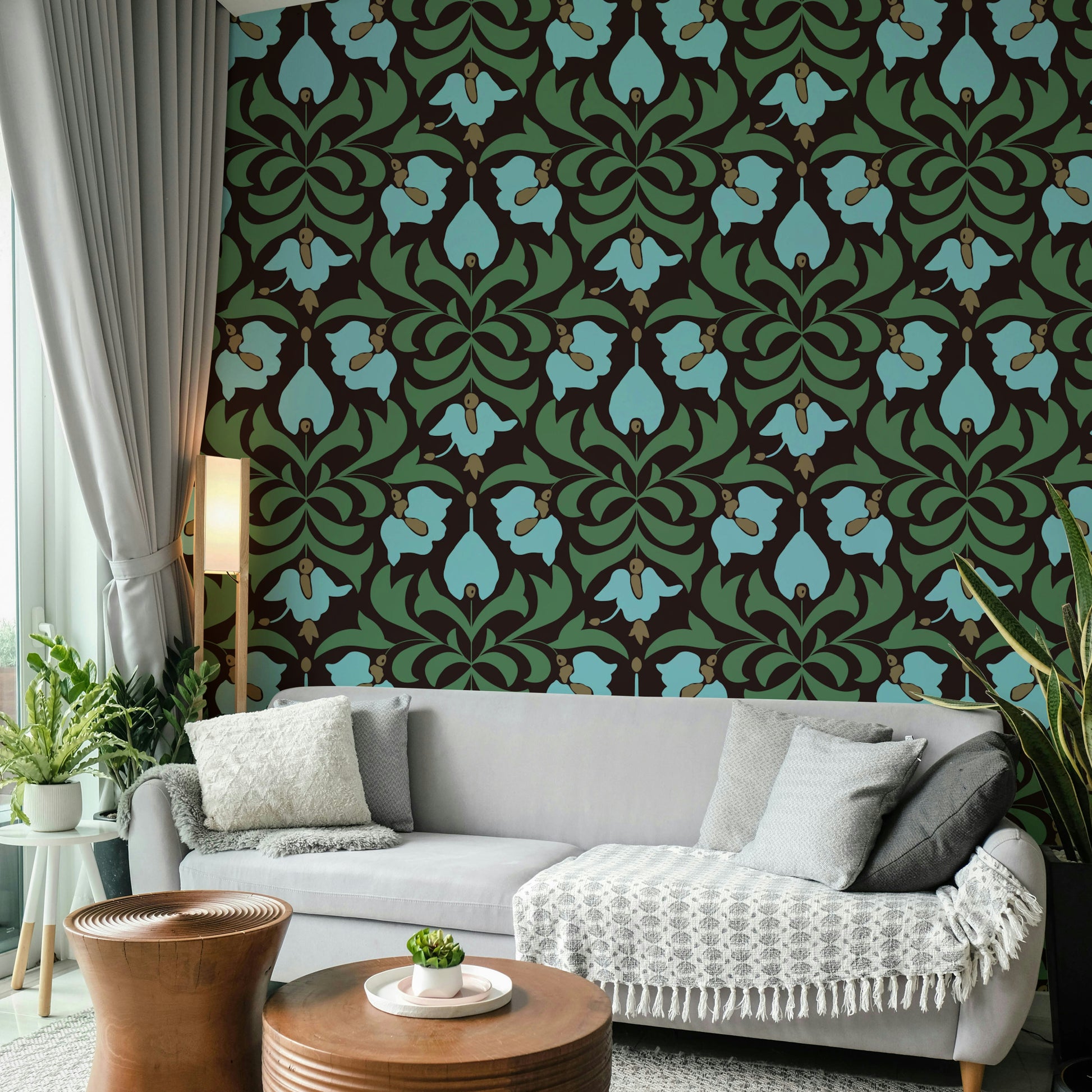 The color palette is composed of soft, muted, and often monochromatic tones, creating an "echo" effect.
