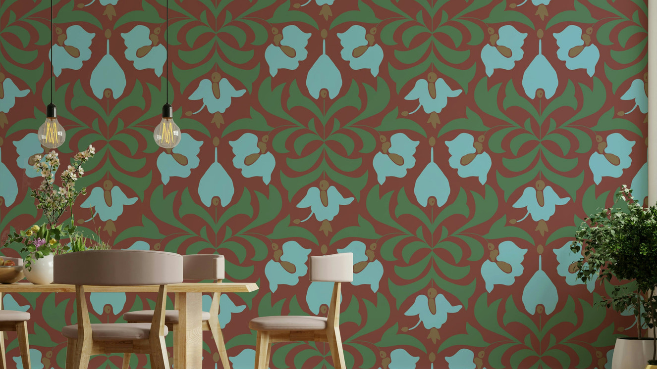 Features intricate and delicate floral and botanical designs.
