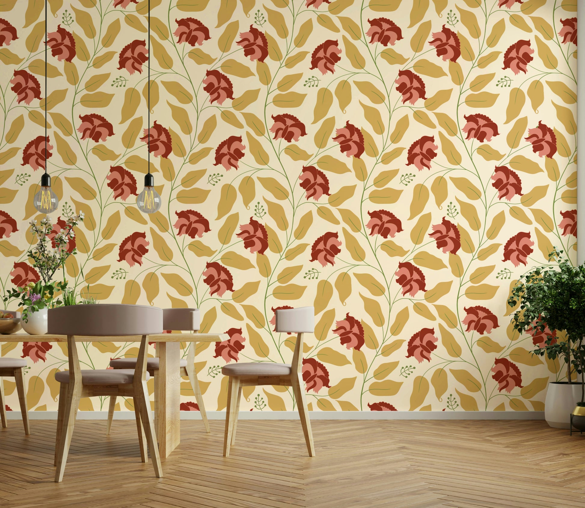 Features intricate and delicate floral and botanical designs.
