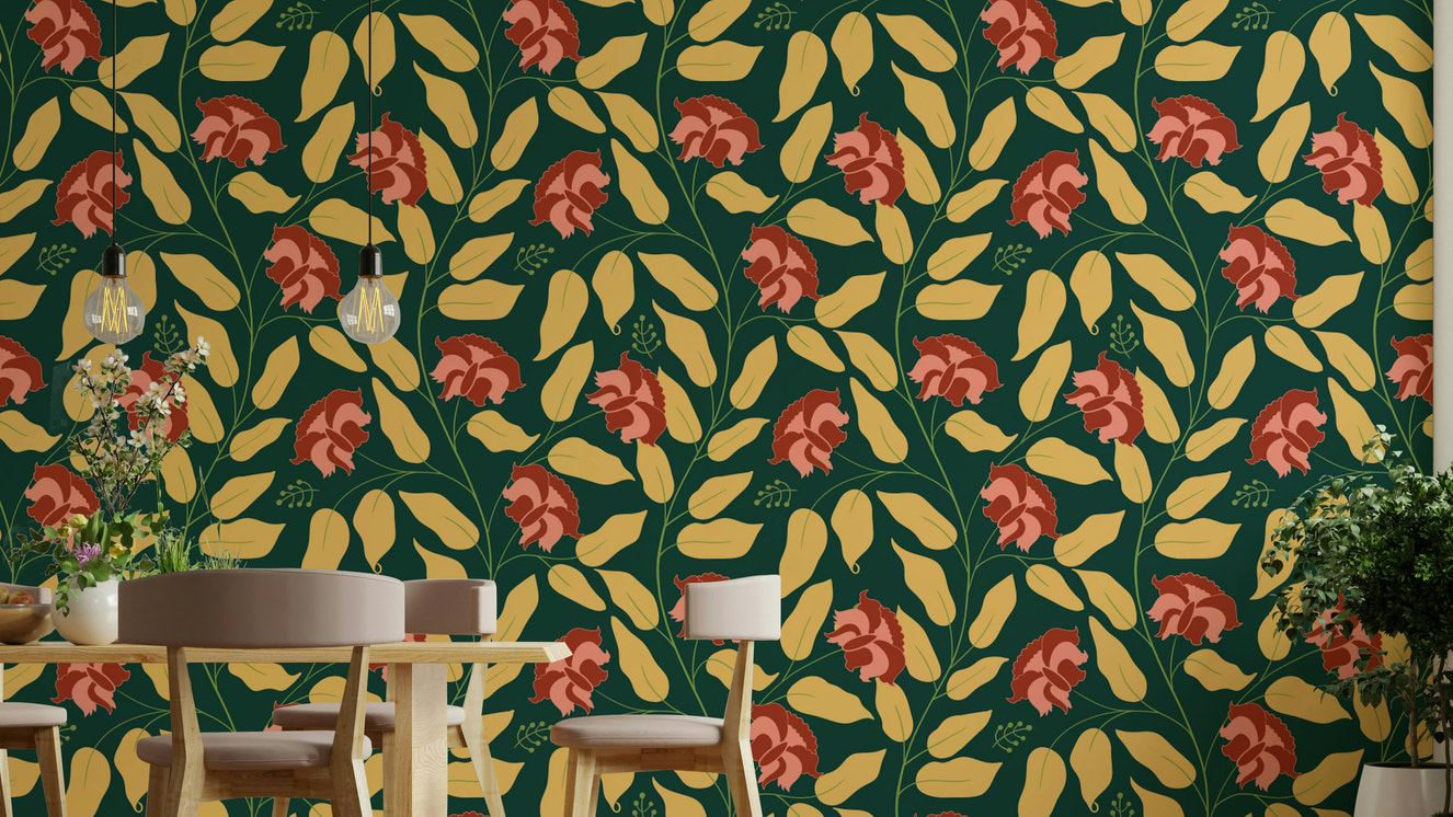 Features intricate and delicate floral and botanical designs.
