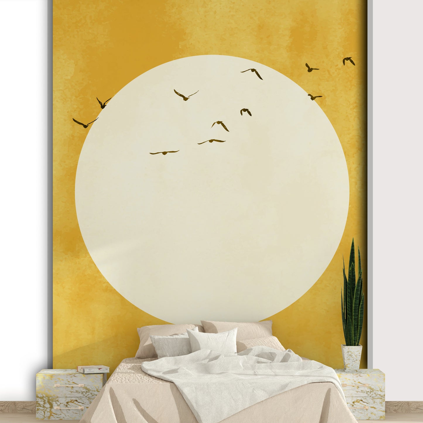 The texture appears smooth and ethereal, like soft light or a painted sky.
