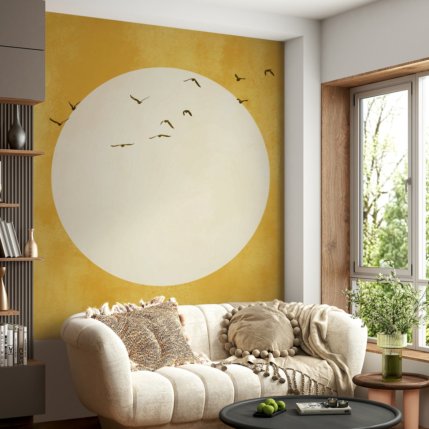 There's a strong sense of joy, optimism, and serene warmth.
