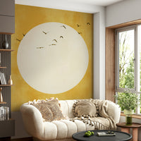 There's a strong sense of joy, optimism, and serene warmth.
