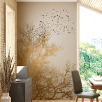 The mural covers a significant wall area.
