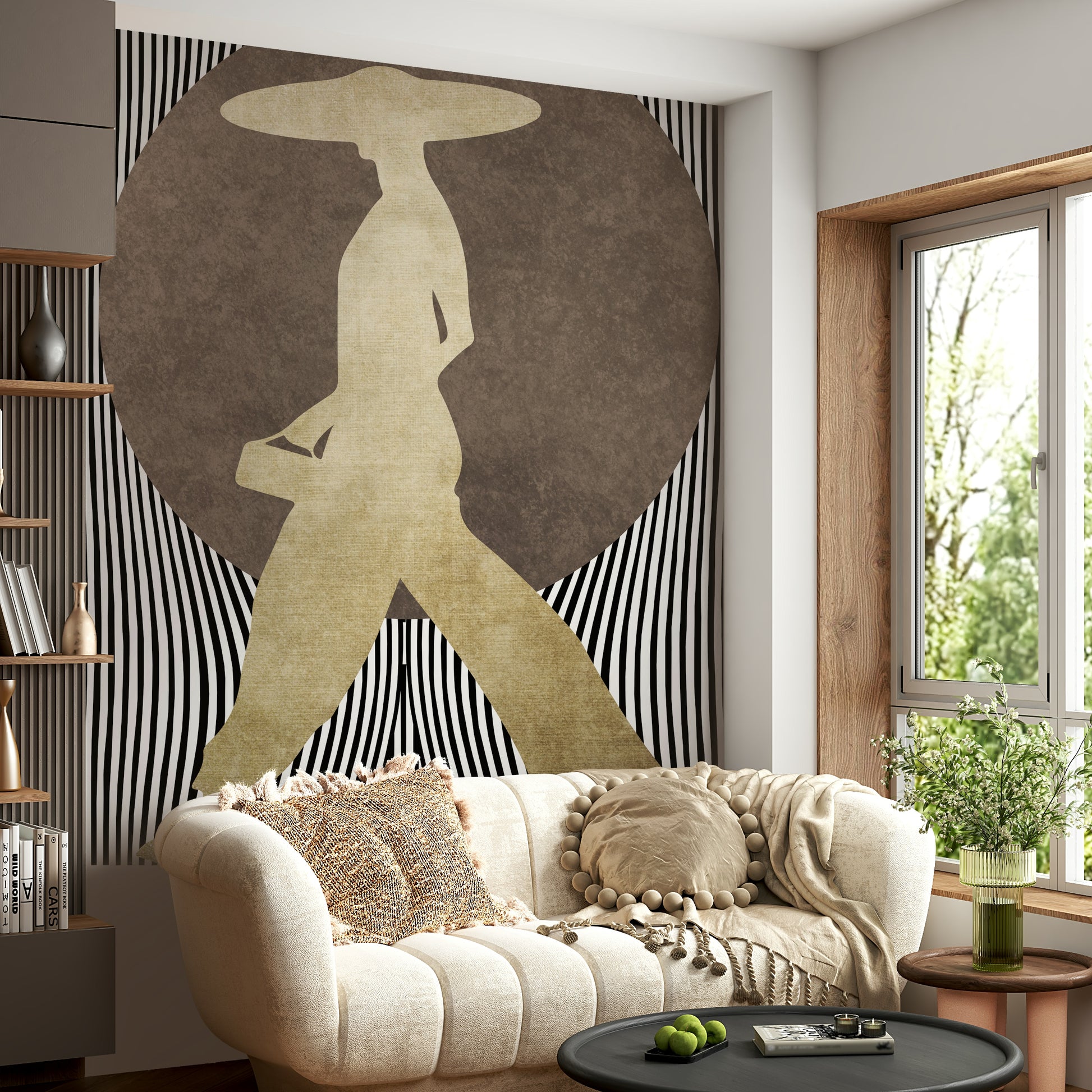 The texture appears smooth and artistic, like a painting or digital art.
