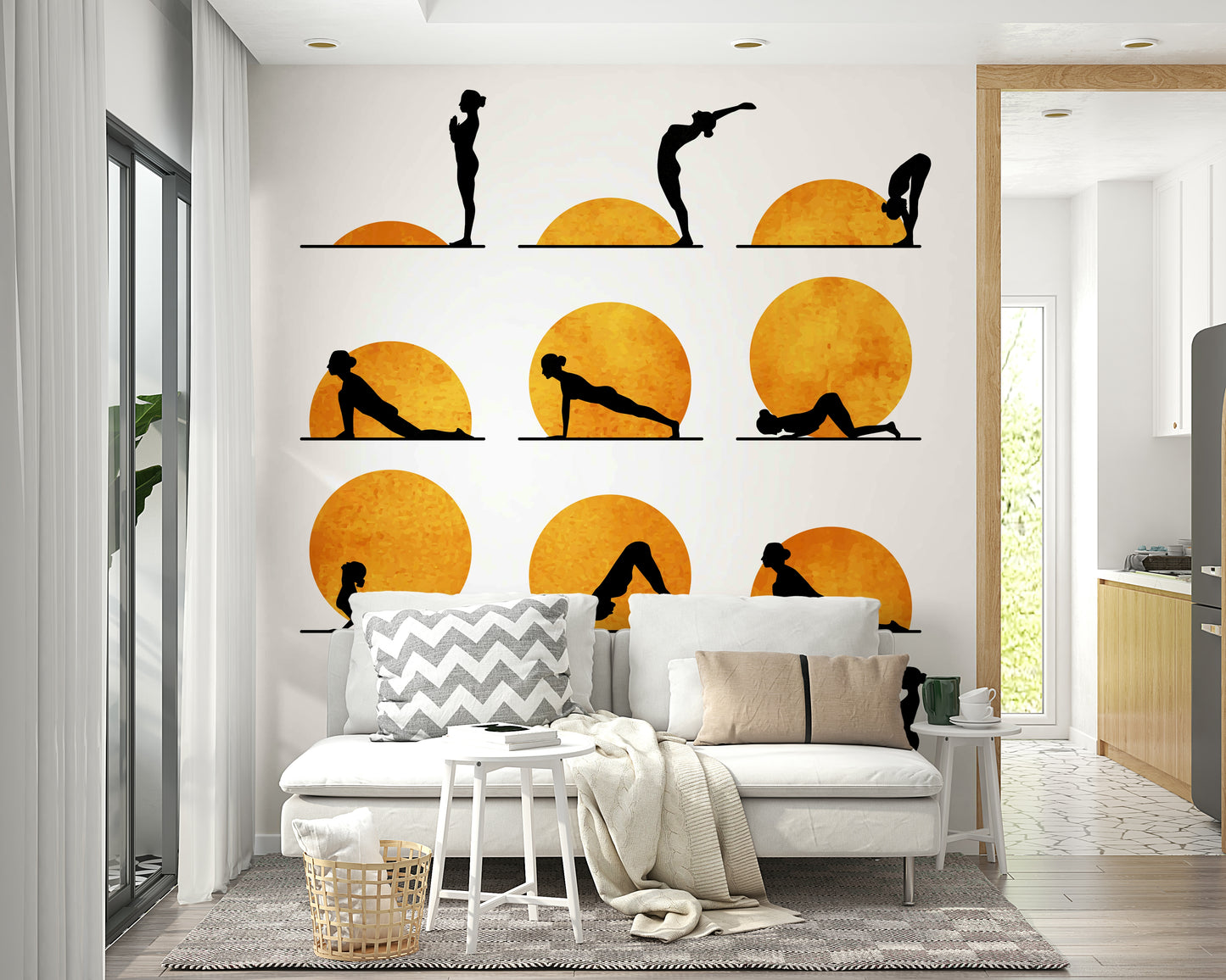 It gives a feeling of tranquility and focused energy.
