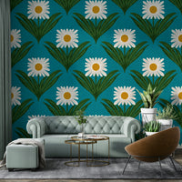A vibrant and nostalgic wallpaper pattern.
