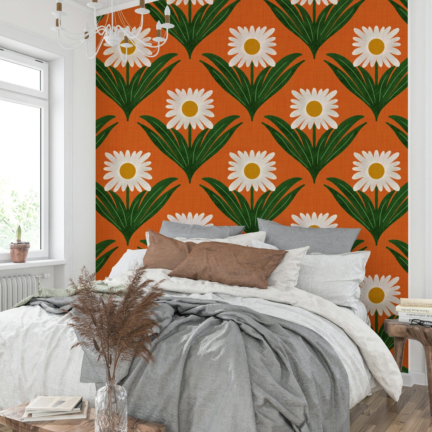 A vibrant and nostalgic wallpaper pattern.
