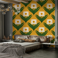 Captures the essence of the groovy, floral-powered 70s.
