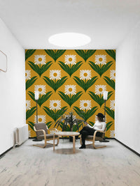 A vibrant and nostalgic wallpaper pattern.

