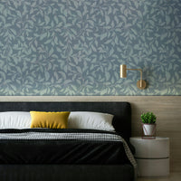 A serene and elegant wallpaper pattern.
