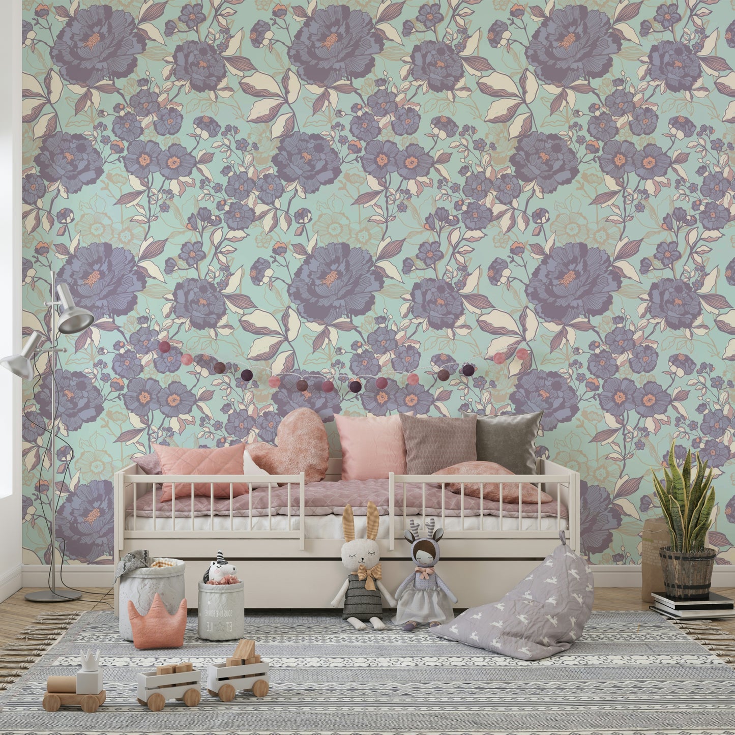 Pattern with a mix of muted green, yellow, and brown colors.

