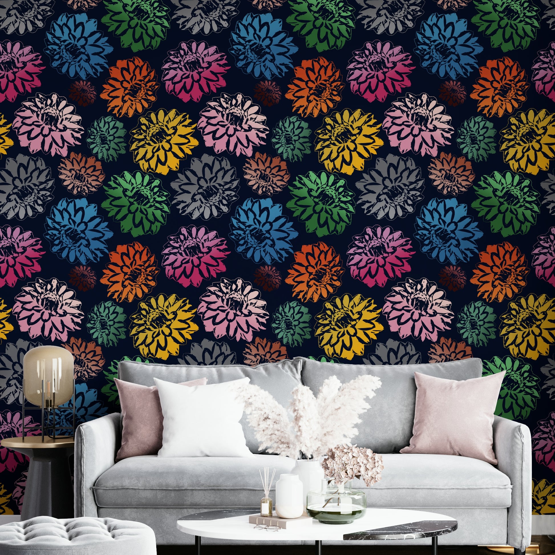 Wallpaper with a modern and artistic style.

