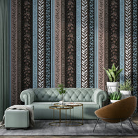 Pattern with a graphic and artistic feel.

