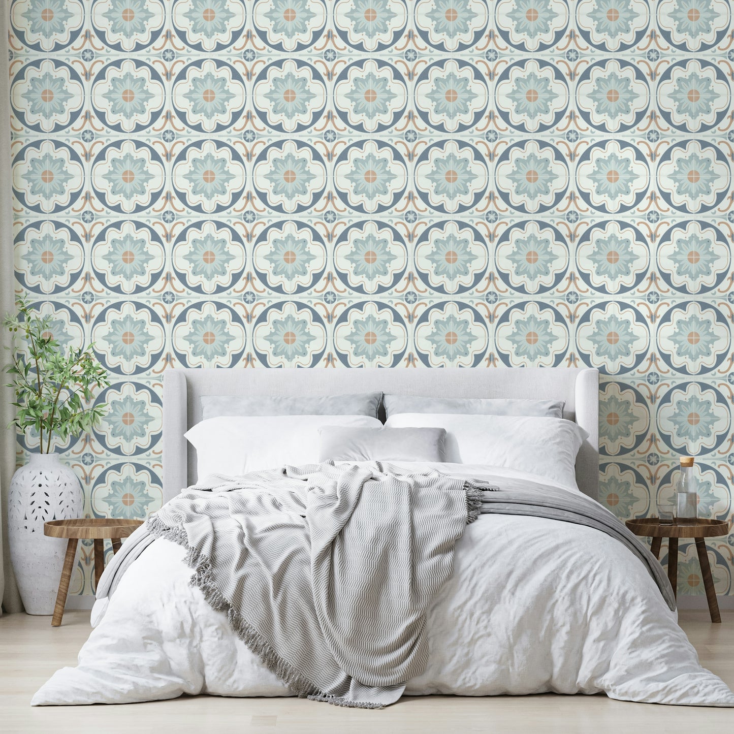 rustic vintage cement tile pattern


