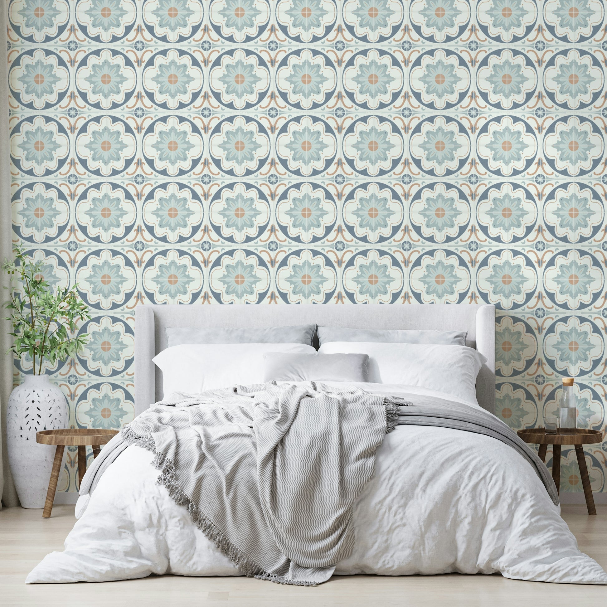 rustic vintage cement tile pattern

