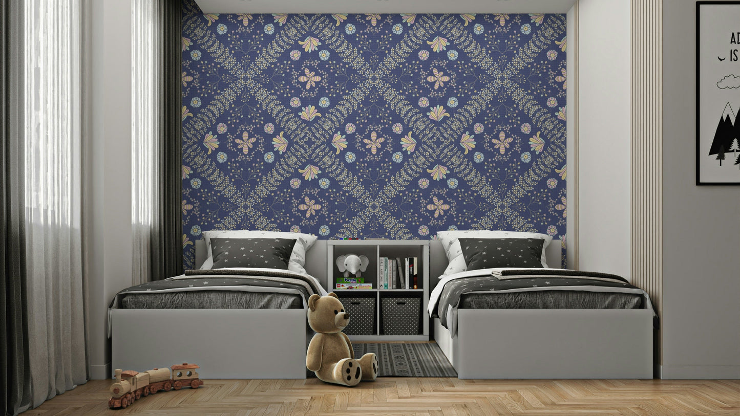 vintage floral wallpaper for walls

