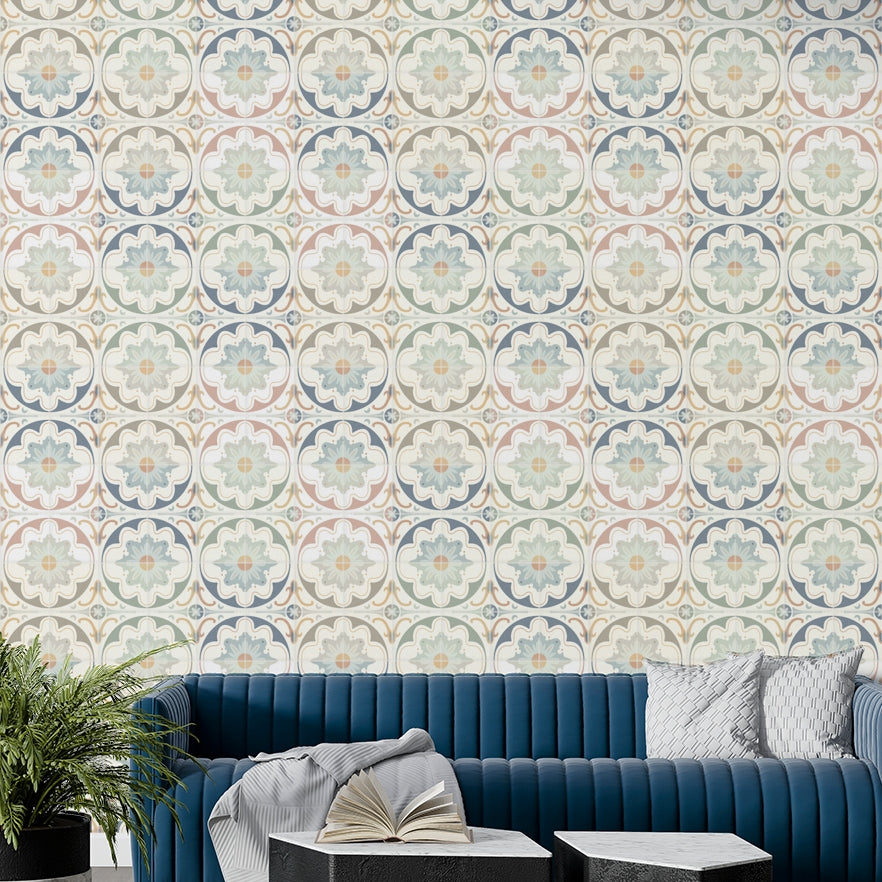 rustic vintage cement tile pattern

