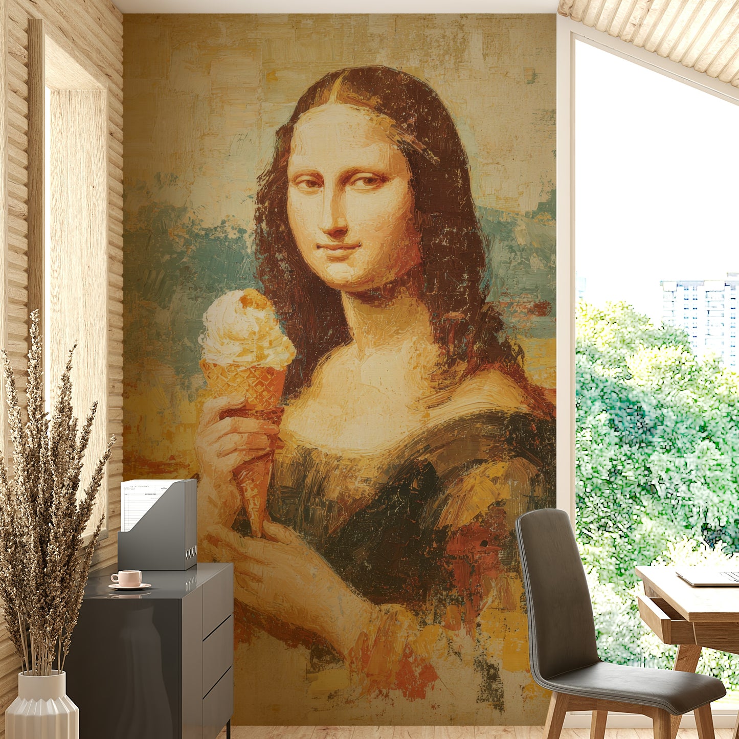 playful reinterpretation of a classic painting

